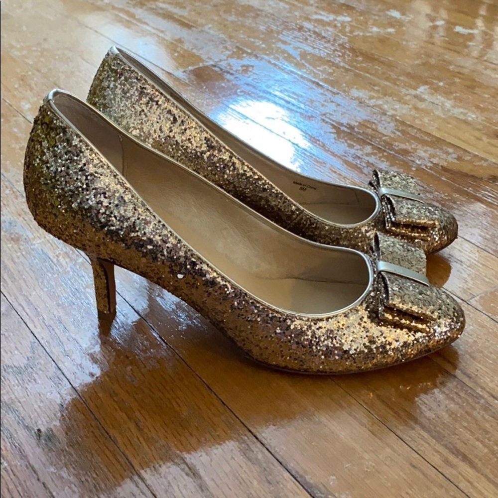 Kate spade gold heels